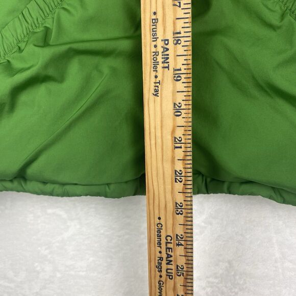 Columbia Reversible Jacket Youth Girls 14/16 Green Hooded Pockets Logo Winter - Picture 16 of 16